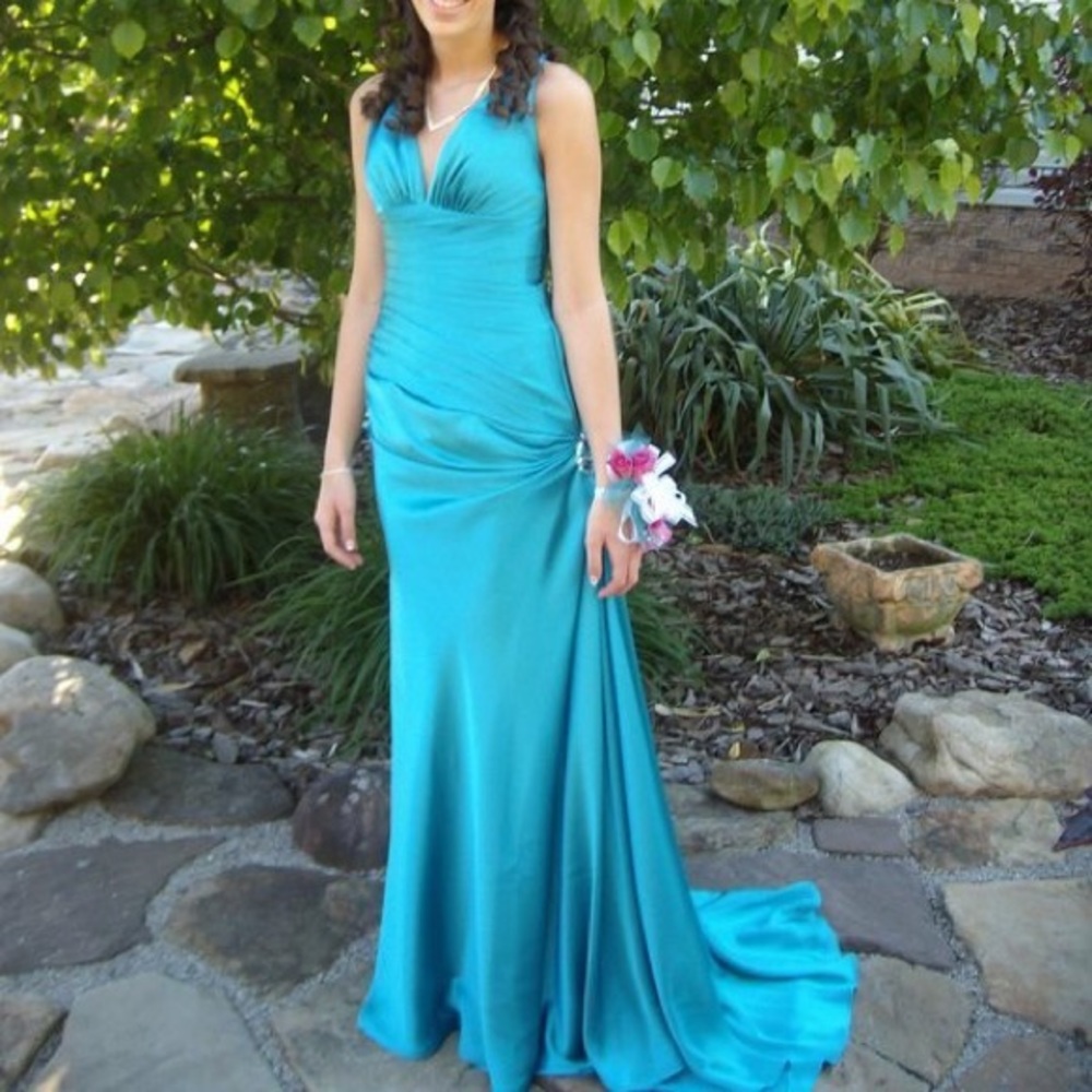 Blue prom dress